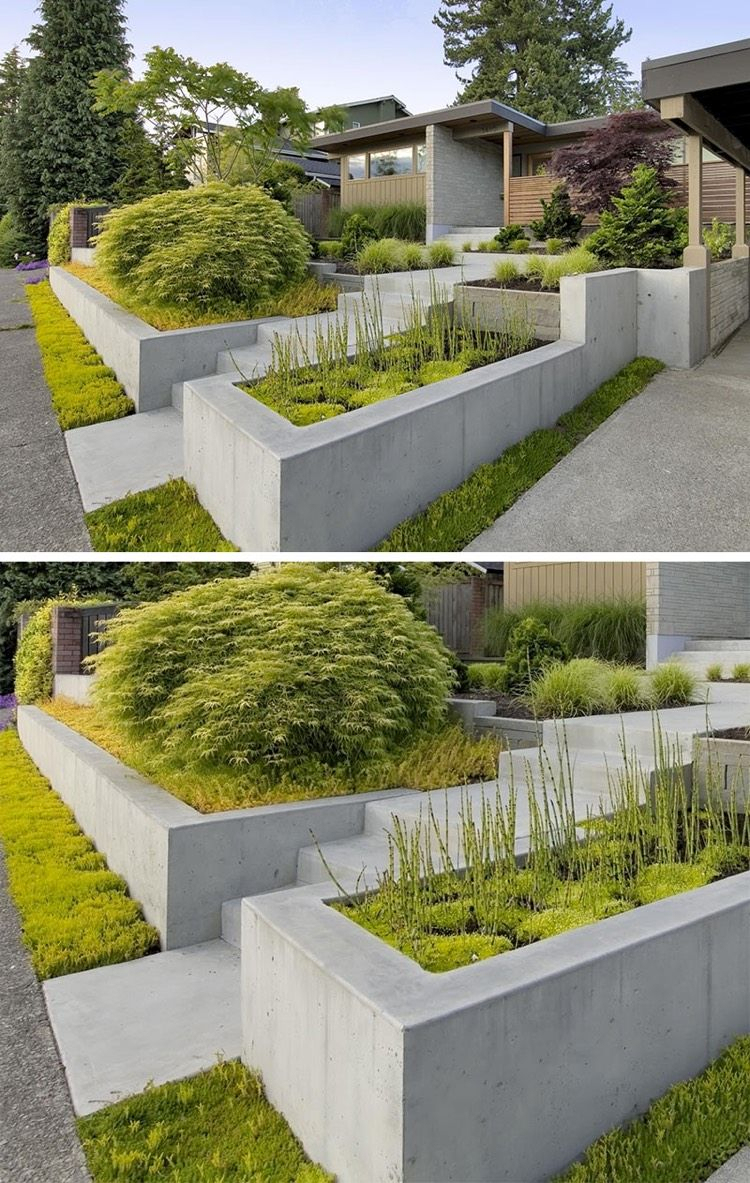 Jardin Paysager Moderne Conception - Idees Conception Jardin serapportantà Jardin Paysager Contemporain Design