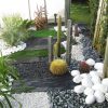 Jardin Sec: Cactus, Galets Polis Blancs, Gazon Synthétique ... encequiconcerne Jardin Avec Galets Blancs