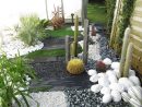 Jardin Sec: Cactus, Galets Polis Blancs, Gazon Synthétique ... intérieur Modeles Jardins Avec Galets