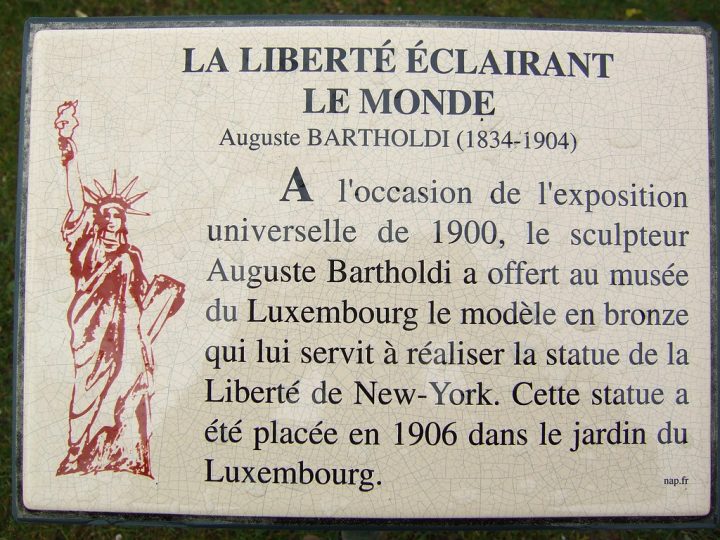 Jardins De Luxembourg – Statue Of Liberty Plaque | Byronv2 … concernant Statues De Jardin Occasion