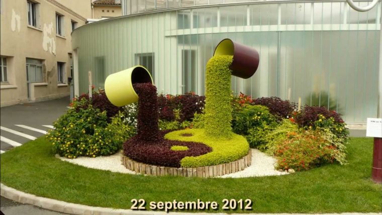 Jardins Hopital De Lavaur (81) 2012 : "yin & Yang" pour Decoration Minerale Jardin