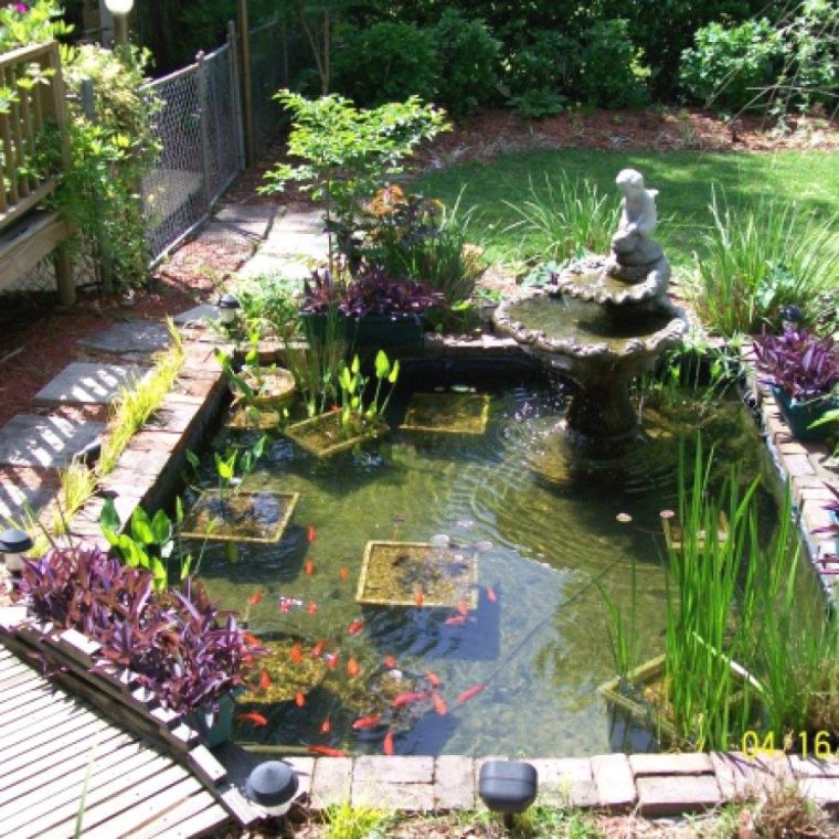 Koi Pond Designs | Jardin D'eau, Bassin De Jardin Et … dedans Jeux D Eau Jardin