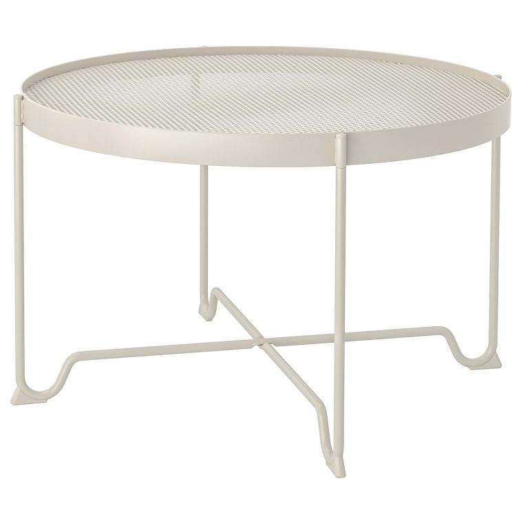 Krokholmen Table Basse, Extérieur – Beige destiné Table Jardin Plastique Ikea