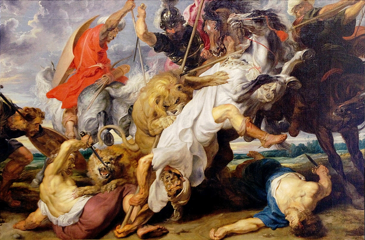 La Chasse Au Lion (Rubens, 1621) — Wikipédia à Lion En Pierre Pour Jardin