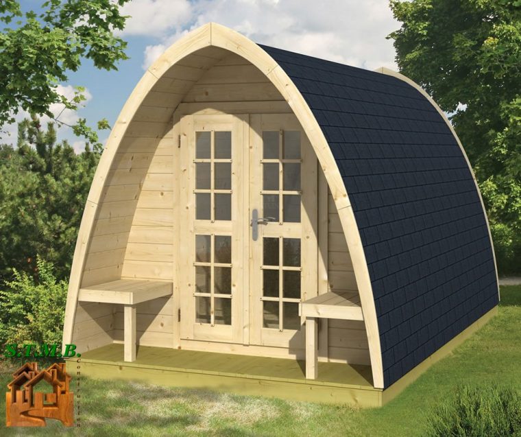 Les Pod Pour Les Hôtelleries De Plein Air – Stmb Construction pour Petit Chalet En Bois De Jardin