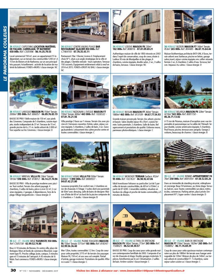 L'immobilier 100% Entre Particuliers – Appelimmo-N°113 … serapportantà Location Maison Avec Jardin 34