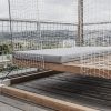 Lit De Jardin Hamac Suspendu En Cage Leva : Mobilier De ... concernant Lit Suspendu Jardin