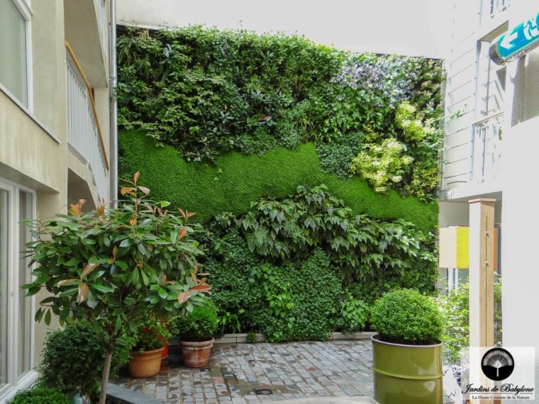 Living Wall : Jules And Jim Hotel Paris – Jardins De Babylone intérieur Amenagement Mur Jardin