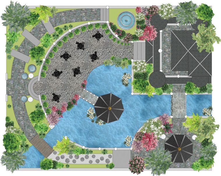 Logiciel De Plans Paysagers 2D Dao-Cao – Jardicad à Créer Un Plan De Jardin Gratuit