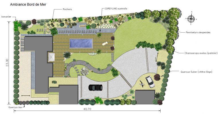 Logiciel De Plans Paysagers 2D Dao-Cao – Jardicad à Plan Amenagement Jardin Gratuit