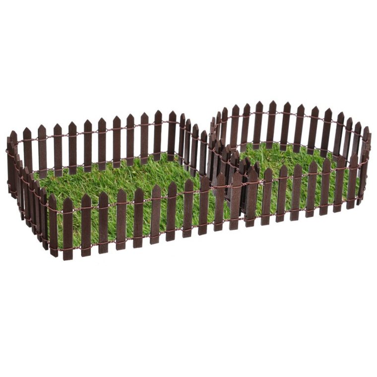 Low Price Miniature Bois Clôture Bricolage Fée Jardin Micro … destiné Treillis Blanc Jardin