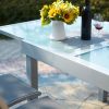 Lycine 4 : Table De Jardin Extensible En Aluminium 8 Personnes + 4 Chaises encequiconcerne Table Jardin 4 Personnes
