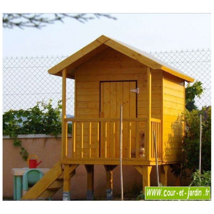 Maisonnette En Bois Sur Pilotis, Cabane De Jardin Enfants … dedans Cabane De Jardin Pour Enfants