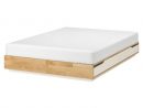 Mandal Cadre Lit Avec Rangement - Bouleau, Blanc 140X202 Cm pour Coffre De Jardin Ikea