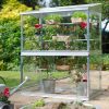 Mini Serre De Jardin En Verre Et Aluminium H.150Cm pour Serre De Jardin Adossée