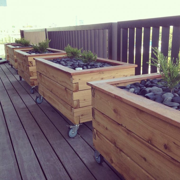 Modbox Grande On Wheels- Planter Box | Amenagement Jardin … avec Bac De Jardin En Bois