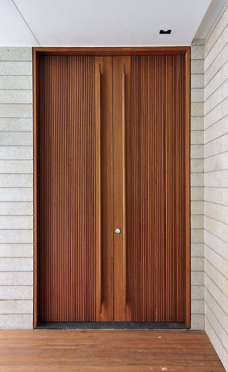 Modern Front Door | Wooden Front Doors, Main Door Design … dedans Porte Bois Exterieur Jardin