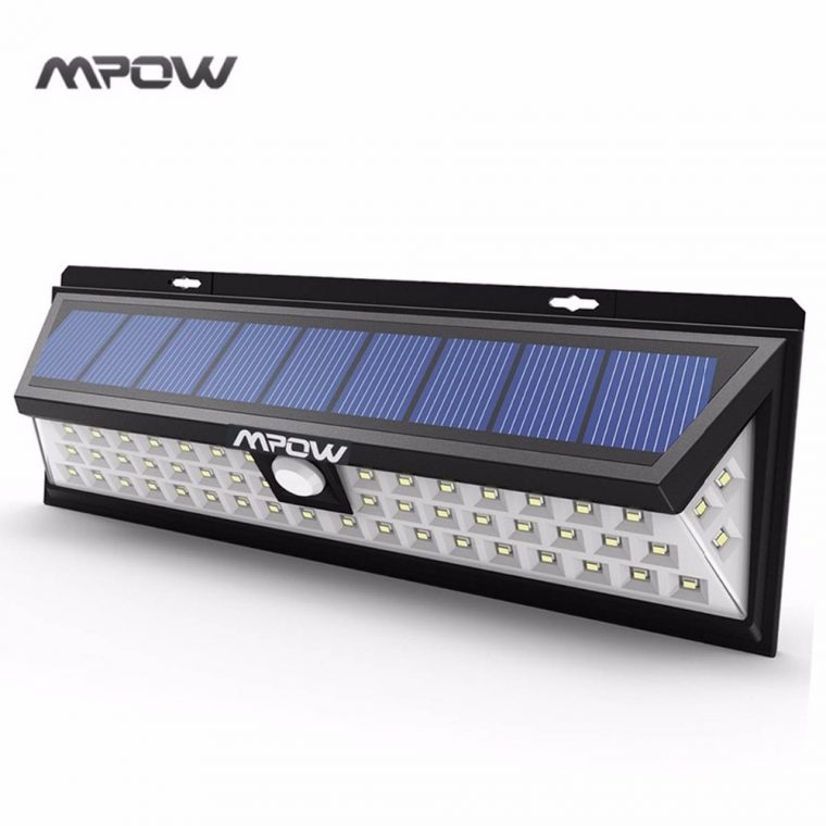 Mpow 54 Led Güneş Dış Duvar Lambası Aydınlatma Su Geçirmez Vücut Hareket  Sensörü Acil Gece Bahçe Yolu Parlak Led Güneş Lambaları à Lampion Jardin