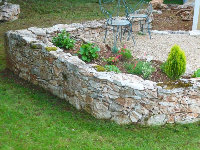 Murets En Pierres Sèches – Dry Stone Wall – Blog De Travaux … pour Petit Muret En Pierre Pour Jardin