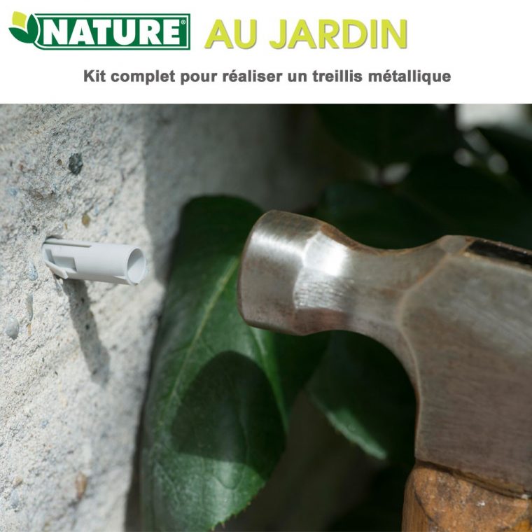 Ø1,8 Mm X 10 M Nature Kit Complet Pour Treillis Métallique … tout Treillis Metal Jardin
