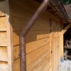 Oak Wood Pool House Copper Gutter Detail | Idées Pour La ... dedans Gouttière Pour Abri De Jardin