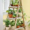 Old Ladders Repurposed As Home Decor | Bricolage De Jardin ... tout Escabeau Jardin