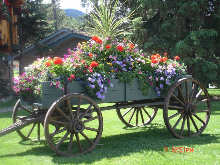 Overflowing Farm Wagon. Beautiful. | Art Des Jardins … encequiconcerne Brouette Deco Jardin