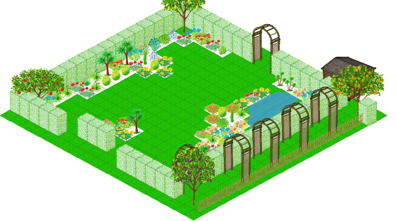 Plan De Jardin 3D Application Gratuite De Dessin Du Plan De ... à Conception Jardin 3D Gratuit