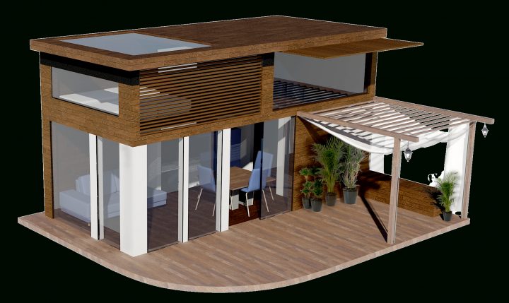 Plan Maison 20M2 Avec Mezzanine | Maison Ossature Bois … pour Cabane De Jardin 20M2