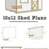 Plans Lean To Shed 10×12 – Téléchargement Pdf | Plan Abris ... tout Plan Cabane De Jardin
