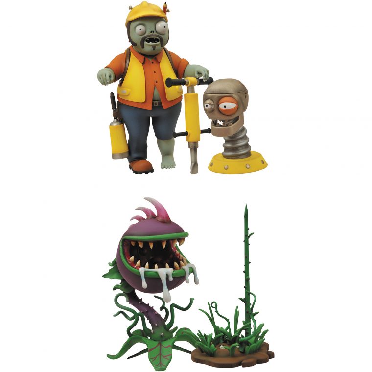 Plants Vs Zombies: Zombie De Jardín Guerra Ingeniero Y Figuras De Acción De  Chomper, 2-Pack – Simaro.co encequiconcerne Zombie De Jardin