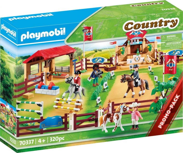 Playmobil Country L'équitation D'hippodrome (70337 … avec Grand Jardin D Enfant Playmobil