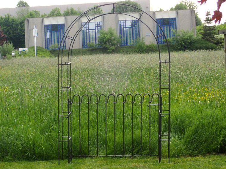 Porte Avec Arche De Jardin – Melabel® Clôtures dedans Arche De Jardin Avec Portillon