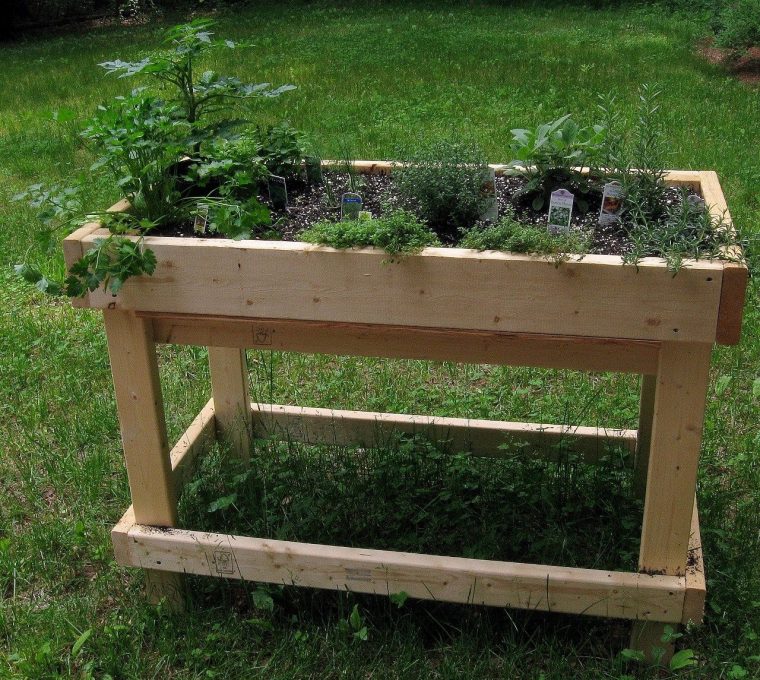 Pour Construire Un Bac À Aromatiques Qui Ressemble À Celui … intérieur Bac En Bois Pour Jardin