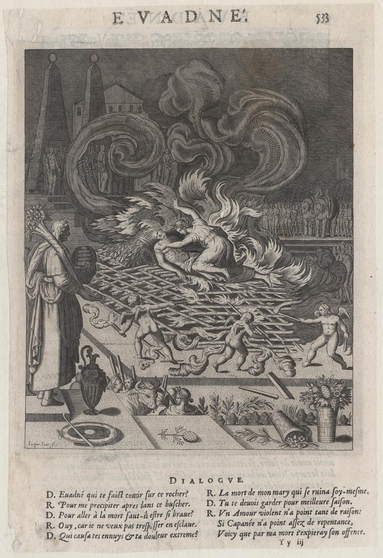 Prints And Principles: Jaspar Isaac's Engraving, “Evadne”, C1609 serapportantà Siege Pour Jardiner