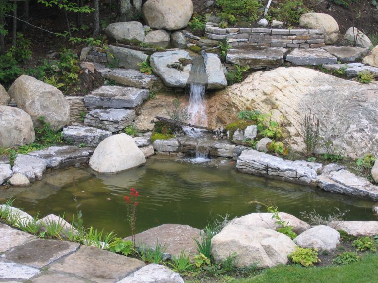 Projet Aménagement Paysager | Jardin D'eau | Maxhorti avec Creation Cascade Bassin Jardin