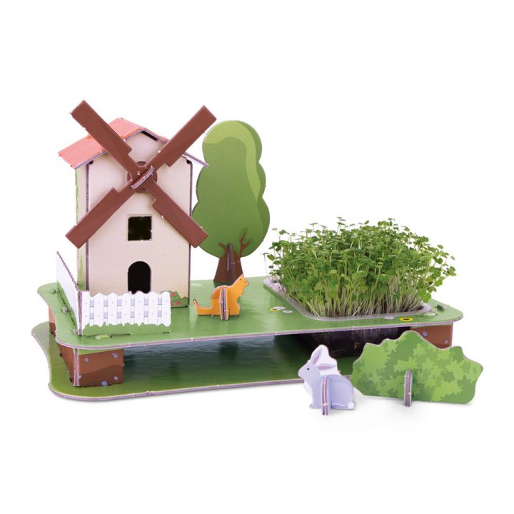 Puzzle Jardin 3D – Moulin À Vent concernant Moulin À Vent De Jardin