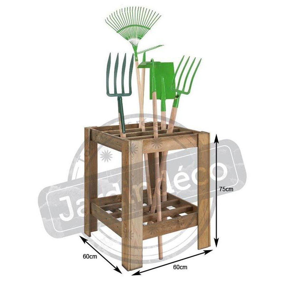 Range-Outils De Jardin En Bois - Taille : Taille Unique En ... avec Range Outil De Jardin