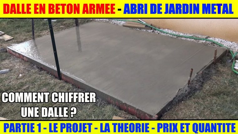 Réaliser Une Dalle Béton Armée Pour Abri De Jardin Métal Arrow avec Abri De Jardin Metal 15M2