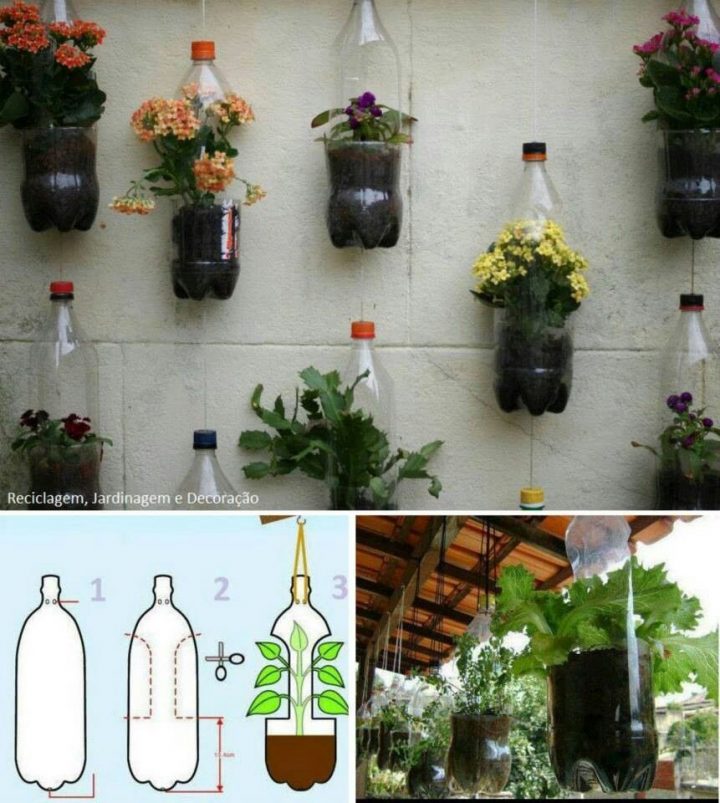 Reciclaje… | Knutselen Recyclage | Jardin Vertical Diy … tout Idée De Génie Jardin