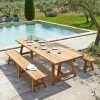 Recycled Teakholz Garden Bench L300 | Garden Table, Outdoor ... pour Table De Jardin Maison Du Monde