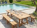 Recycled Teakholz Garden Bench L300 | Garden Table, Outdoor ... tout Maison Du Monde Table De Jardin