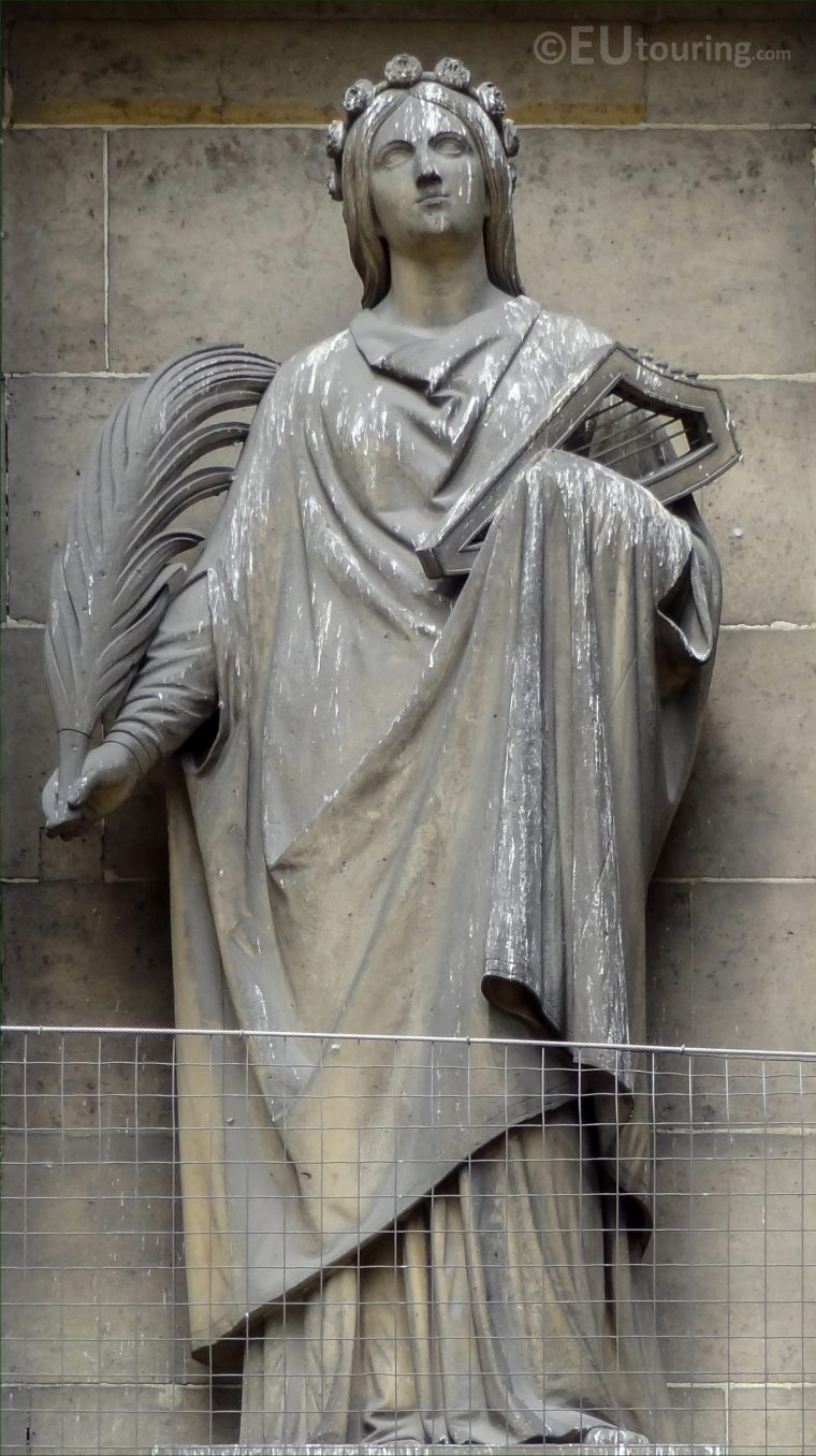 Sainte Cecile Statue On Eglise De La Madeleine In Paris … tout Statue De Jardin D Occasion
