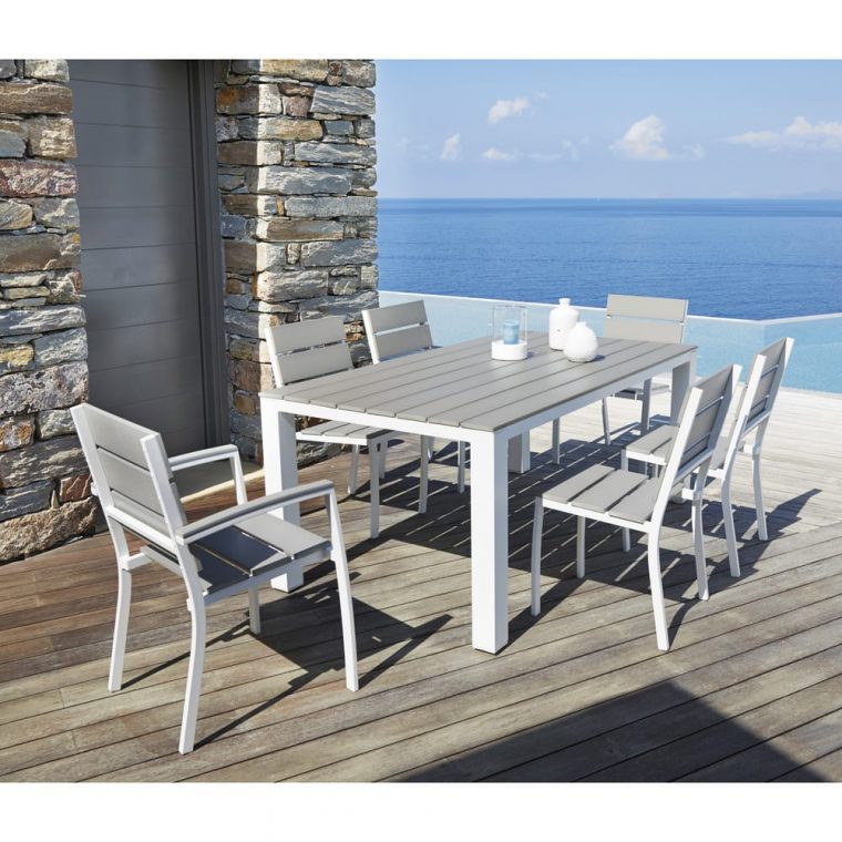 Salon De Jardin Aluminium Et Composite – The Best Undercut … tout Table De Jardin Aluminium Et Composite