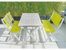 Salon De Jardin Burano City Green : Table + 2 Chaises + 1 Banc à Salon De Jardin Vert Anis