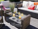 Salon De Jardin Capri Sepia/ecru - 7 Places concernant Table Ronde Jardin Ikea