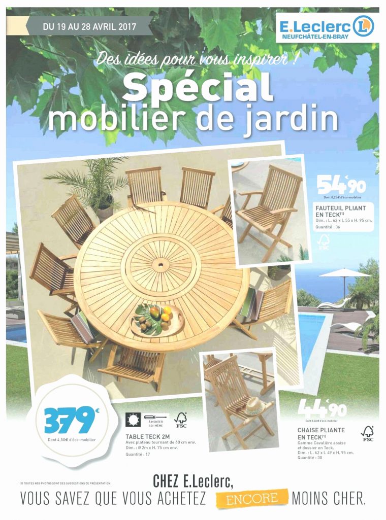 Salon De Jardin Leclerc Catalogue 2017 Le Meilleur De Table … avec Abris Jardin Leclerc