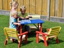 Salon De Jardin Pour Enfants : Du Mobilier Comme Les Grands ... avec Table Jardin Bois Enfant