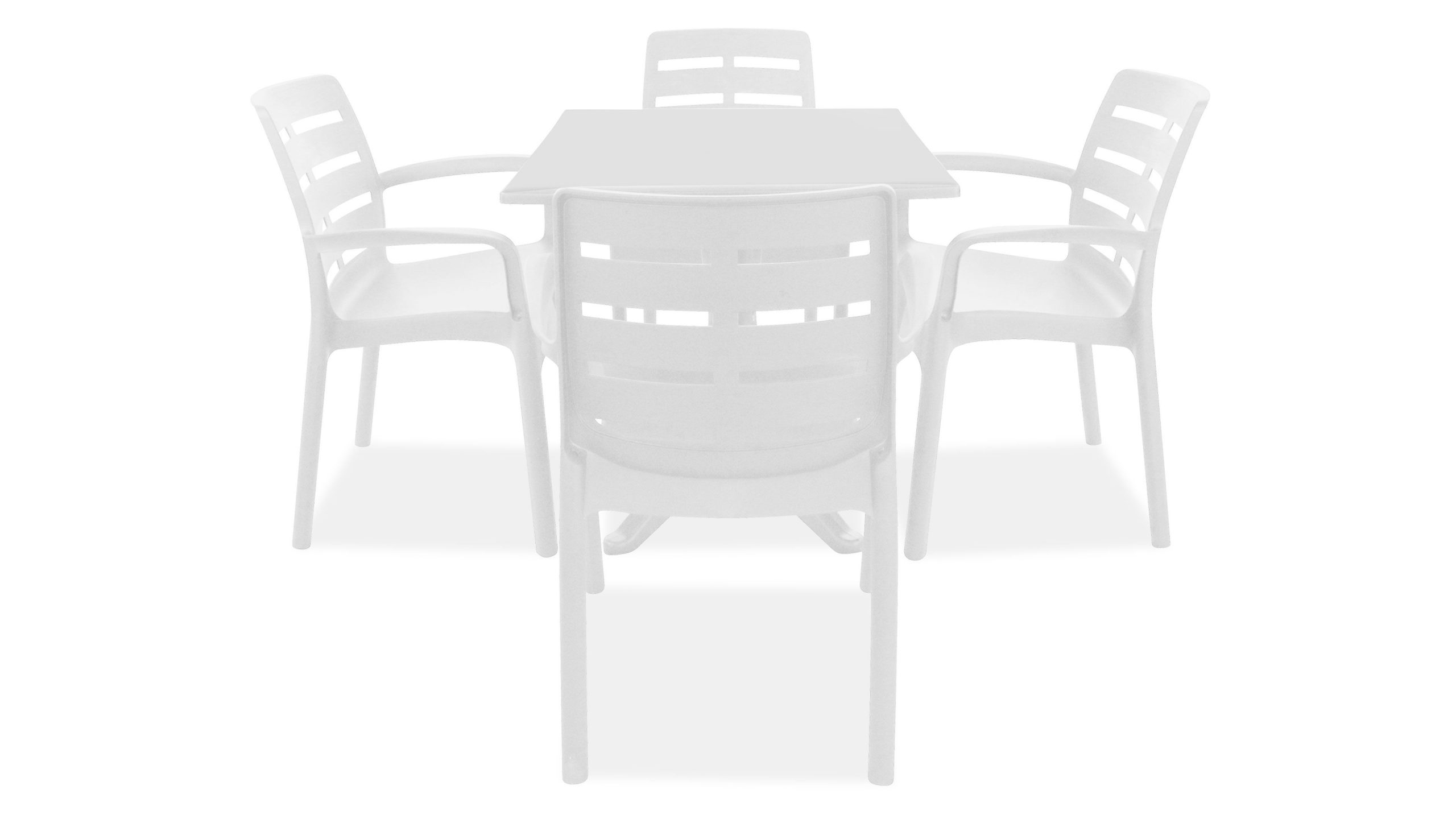 Salon Jardin Plastique Table Et Chaises intérieur Table De Jardin Plastique Blanc