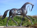 Sculpture Cheval Métal Fer Forgé | Les Sculpteurs, Sculpture ... serapportantà Animaux Fer Forgé Jardin
